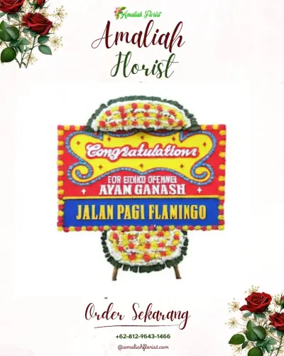 Bunga Papan Congratulation di Rawa Badak Utara